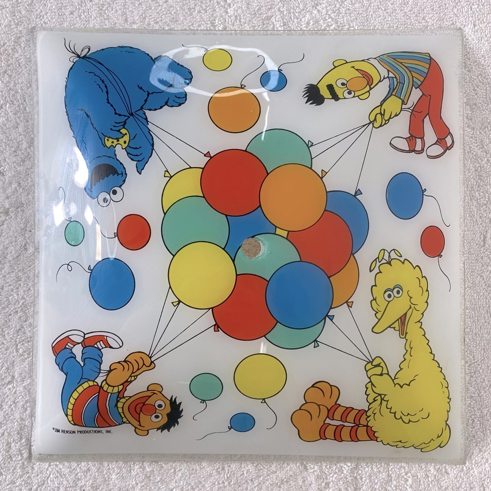 Vintage Jim Hensen’s Sesame Street Ceiling Light Cover Nostalgia